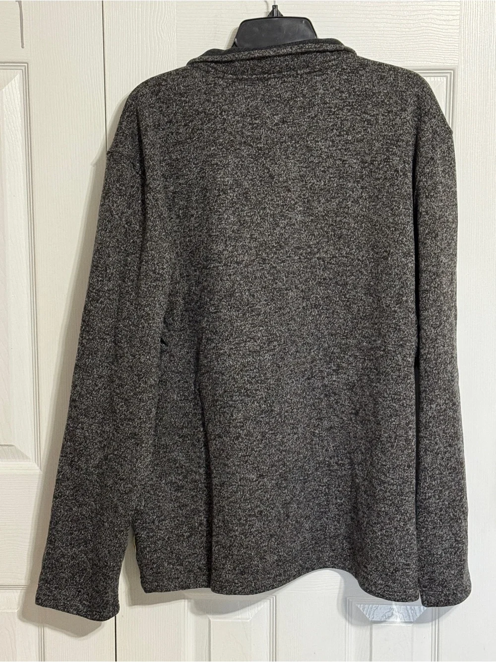 Izod Men's Dark Heather Charcoal Half-Zip Sweater